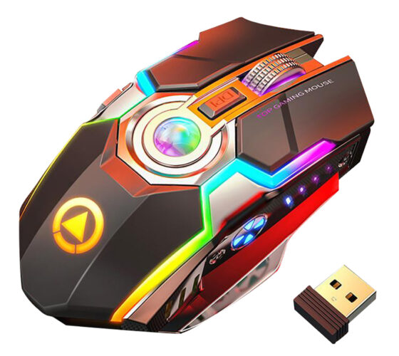 Rechargeable Wireless Gaming Mouse with RGB Backlight