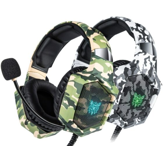 LED Camouflage Gaming Headset